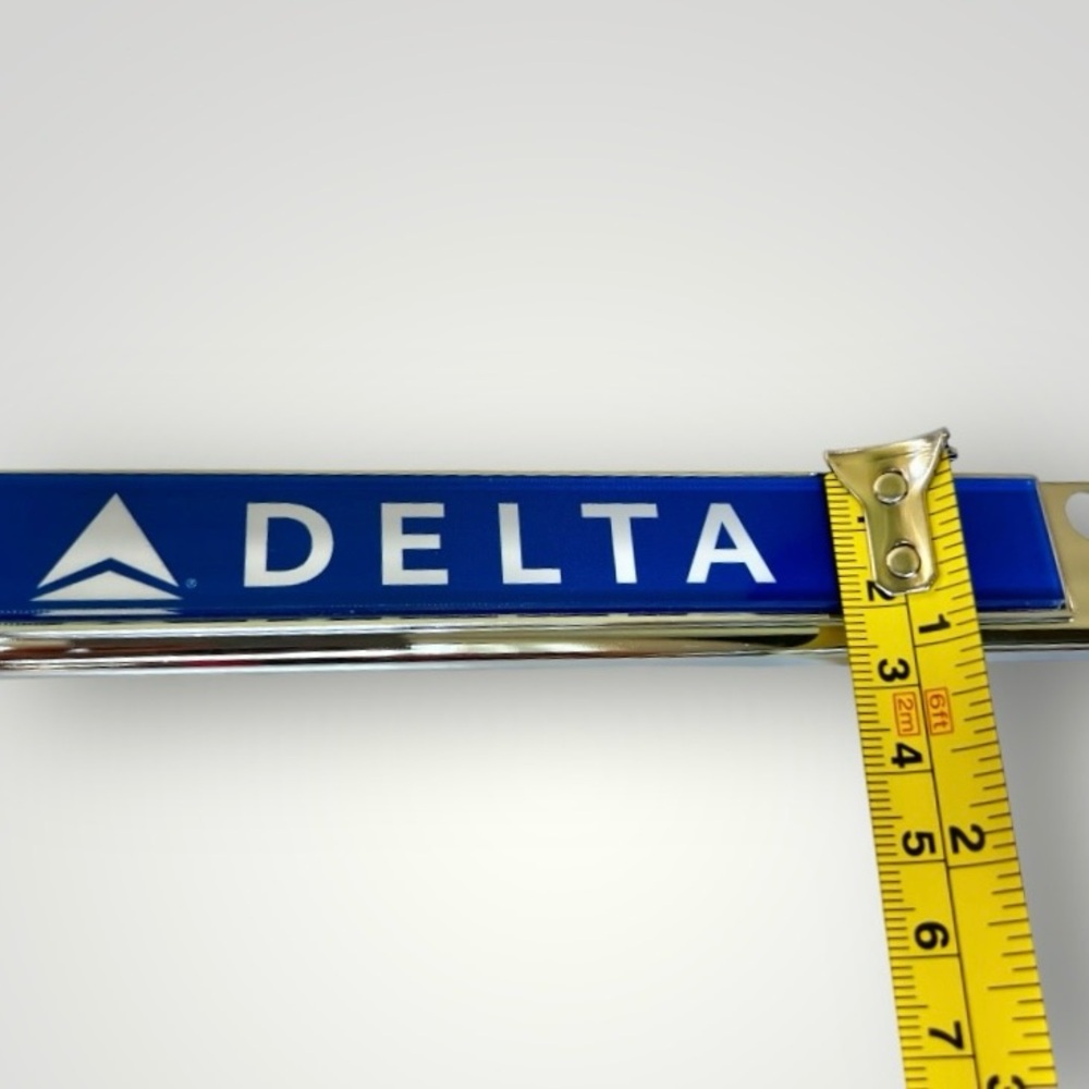 Delta Air Lines Official License Plate Frame Collectible FLY DELTA JETS Blue New - Picture 5 of 14